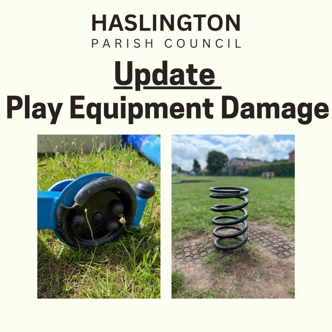 Play Equipment Damage Update